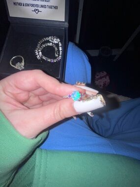 Kay Jewelers purple Opal Accent Ring